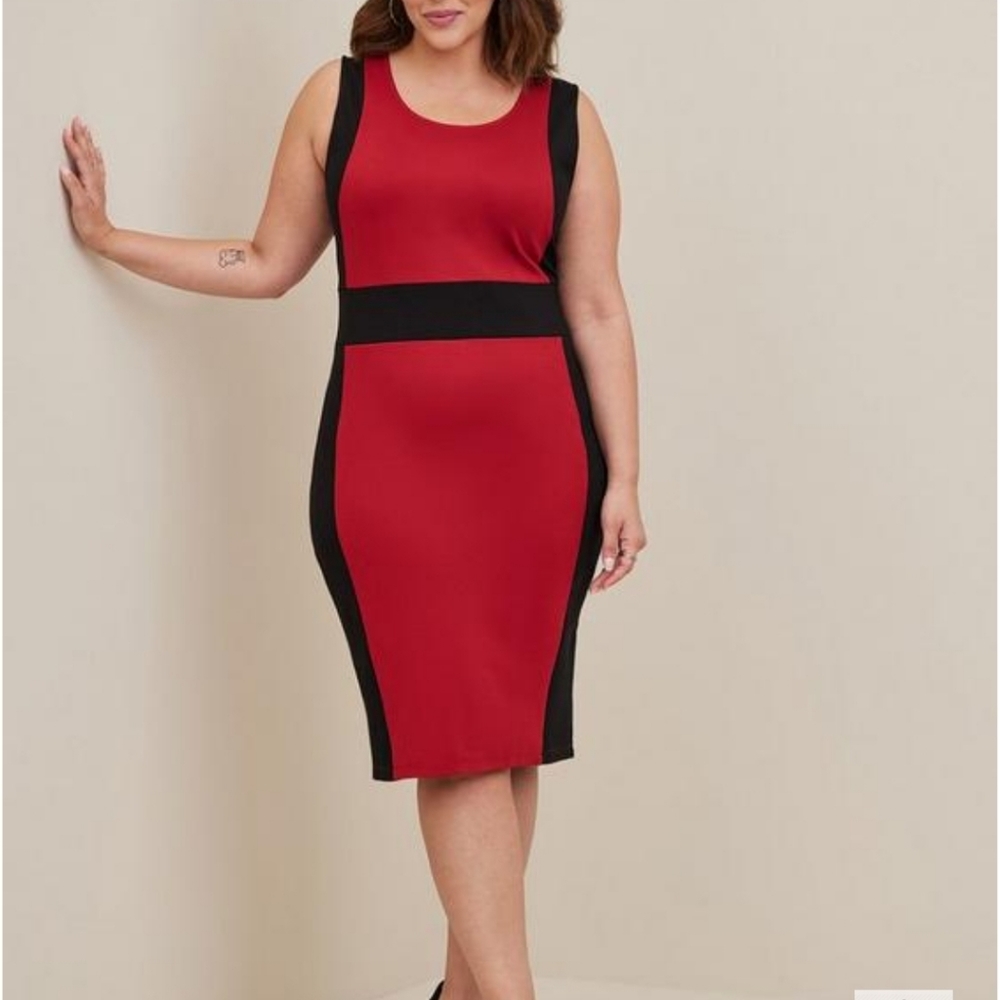 Mini Studio Luxe Ponte Contour Bodycon Dress